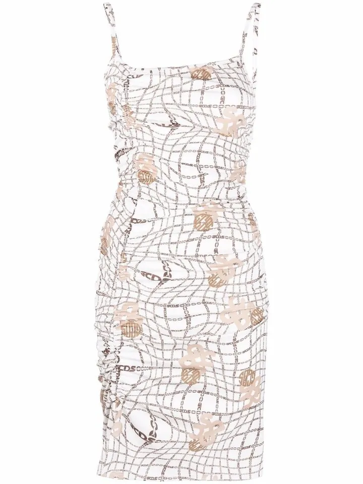 Chain Logo Strappy Dress