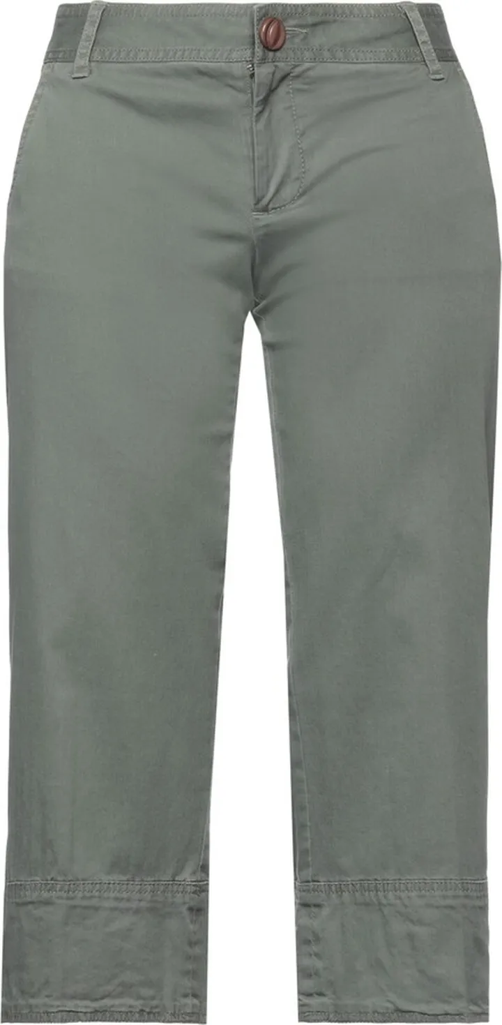Cropped Pants Military Green