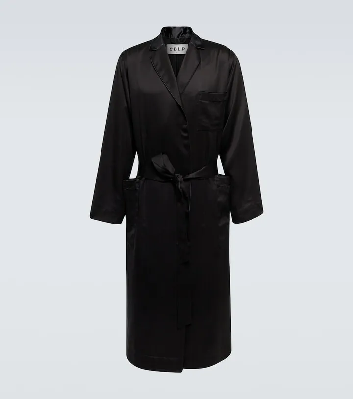 Satin robe