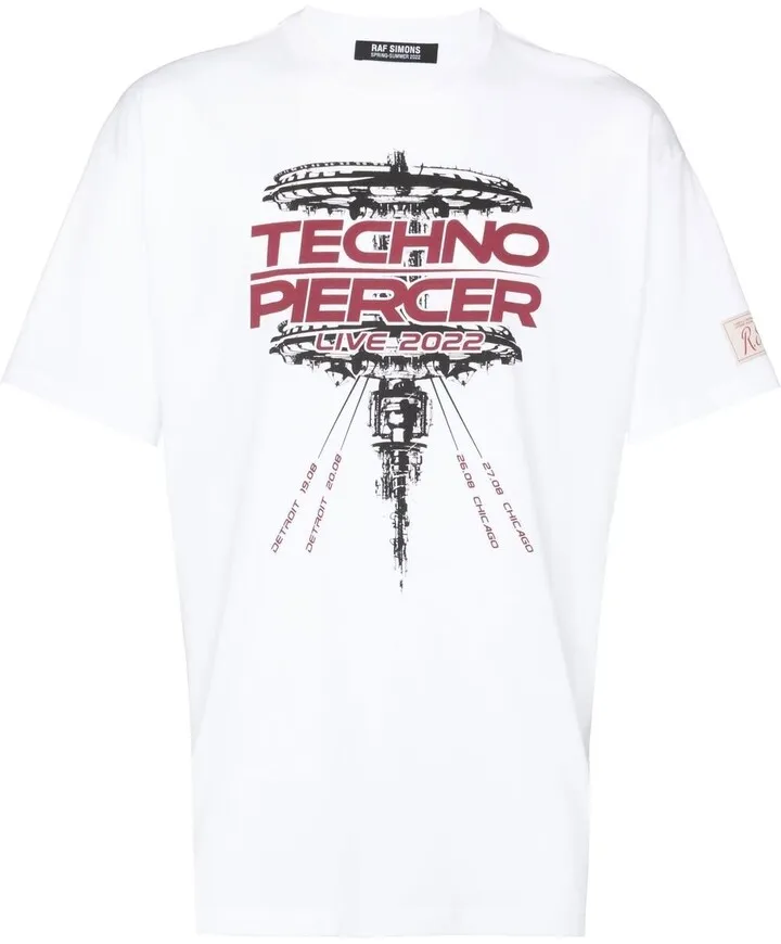 Techno Piercer-print T-shirt