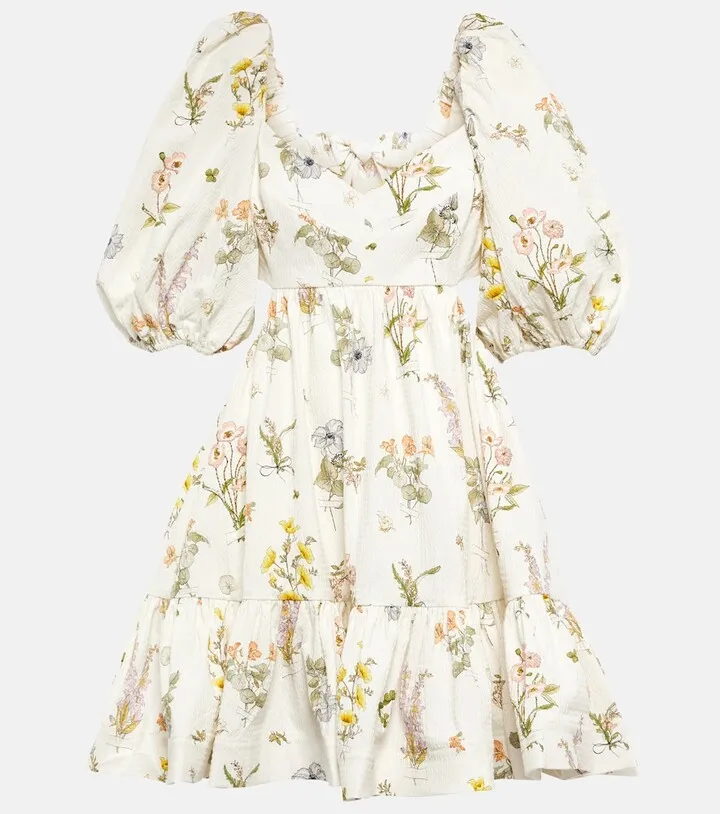 Jeannie floral cotton minidress
