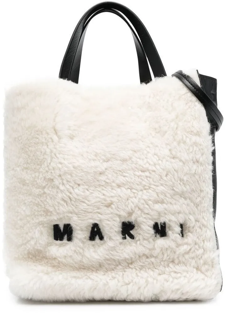 Museo shearling tote bag