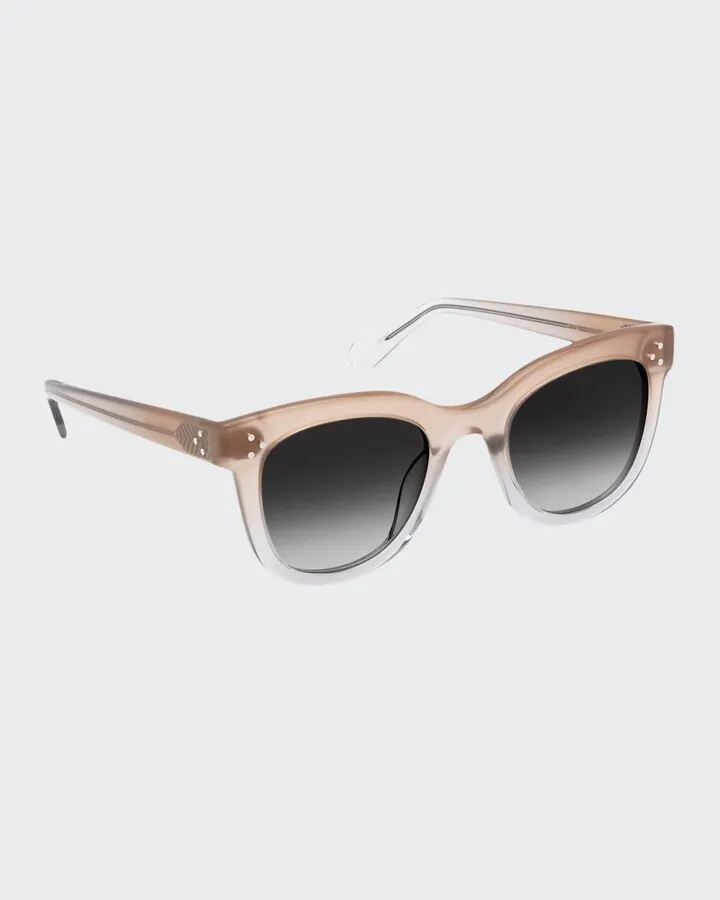 Jena Cat-Eye Transparent Acetate Sunglasses