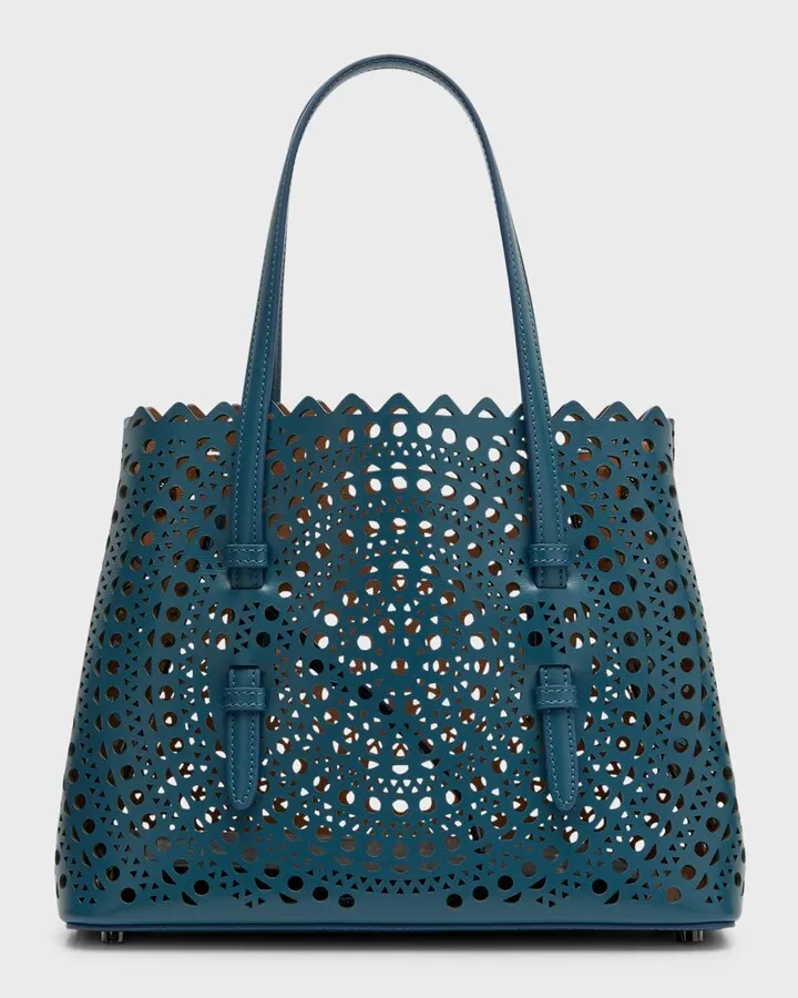Mina Small Laser-Cut Tote Bag