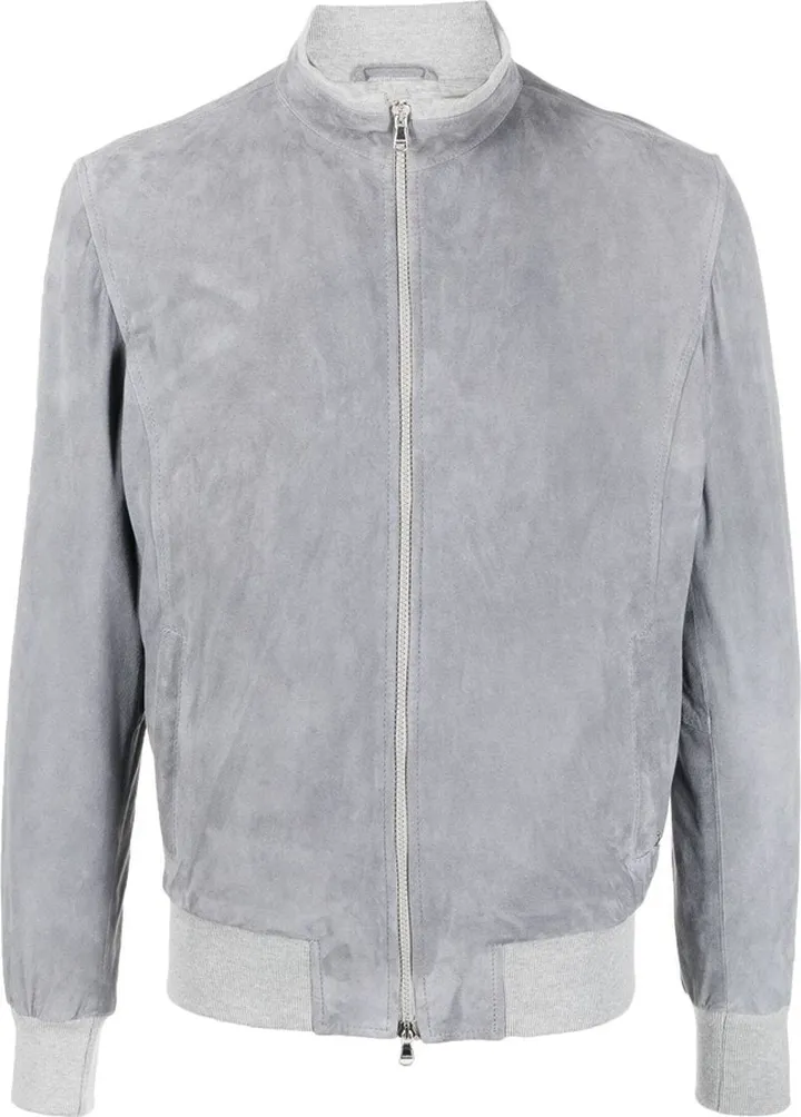 Suede Bomber Jacket