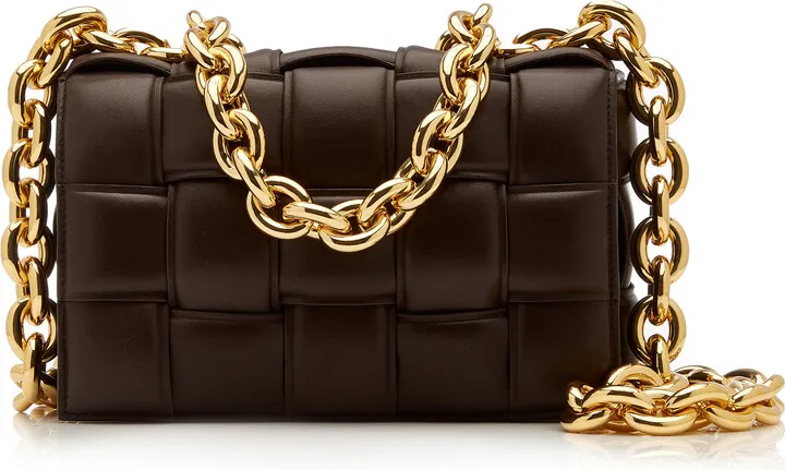 Women's The Chain Padded Cassette Leather Bag