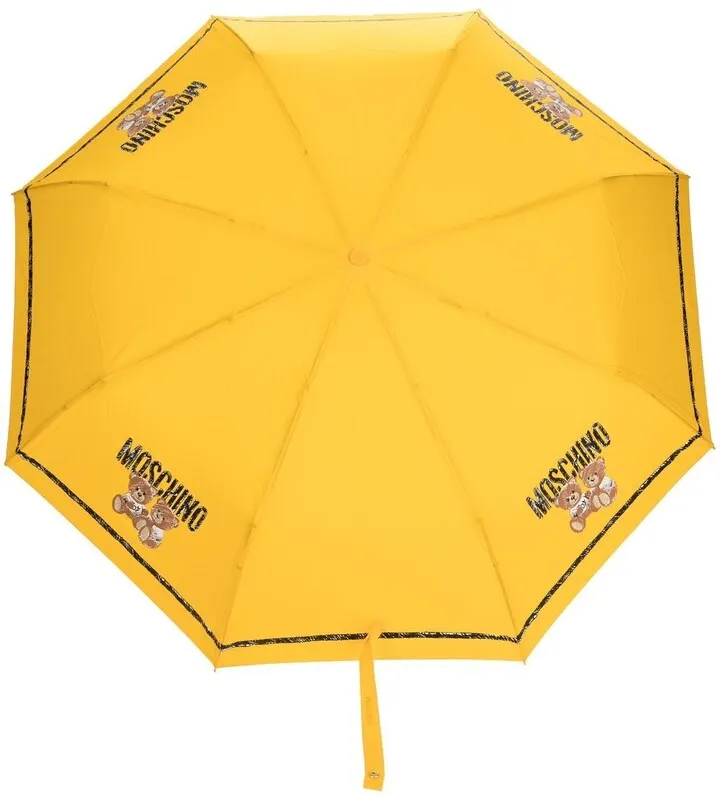 Teddy Bear-Motif Logo Umbrella