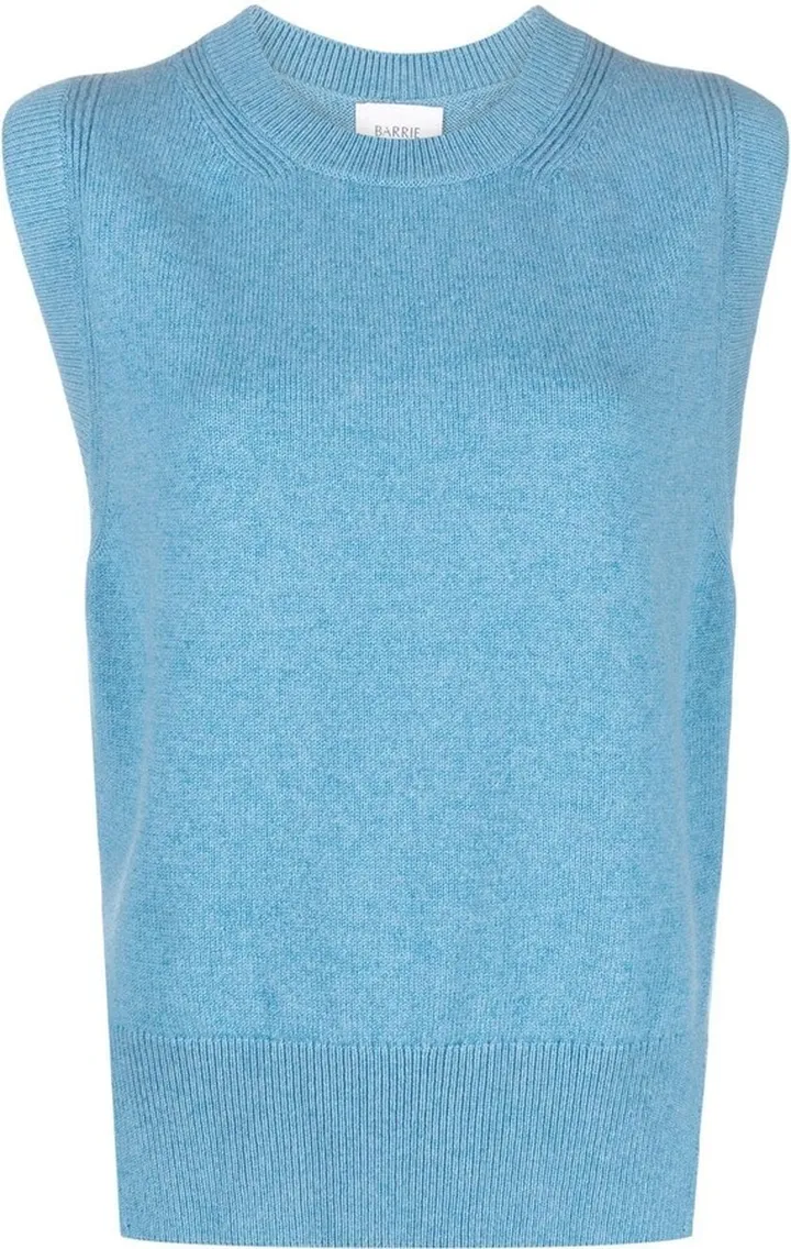 Sleeveless Knitted Cashmere Top