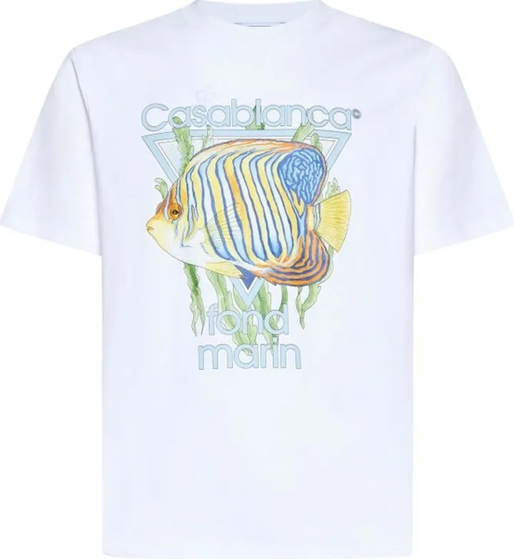 Casablanca Fond Marin Printed Crewneck T-Shirt