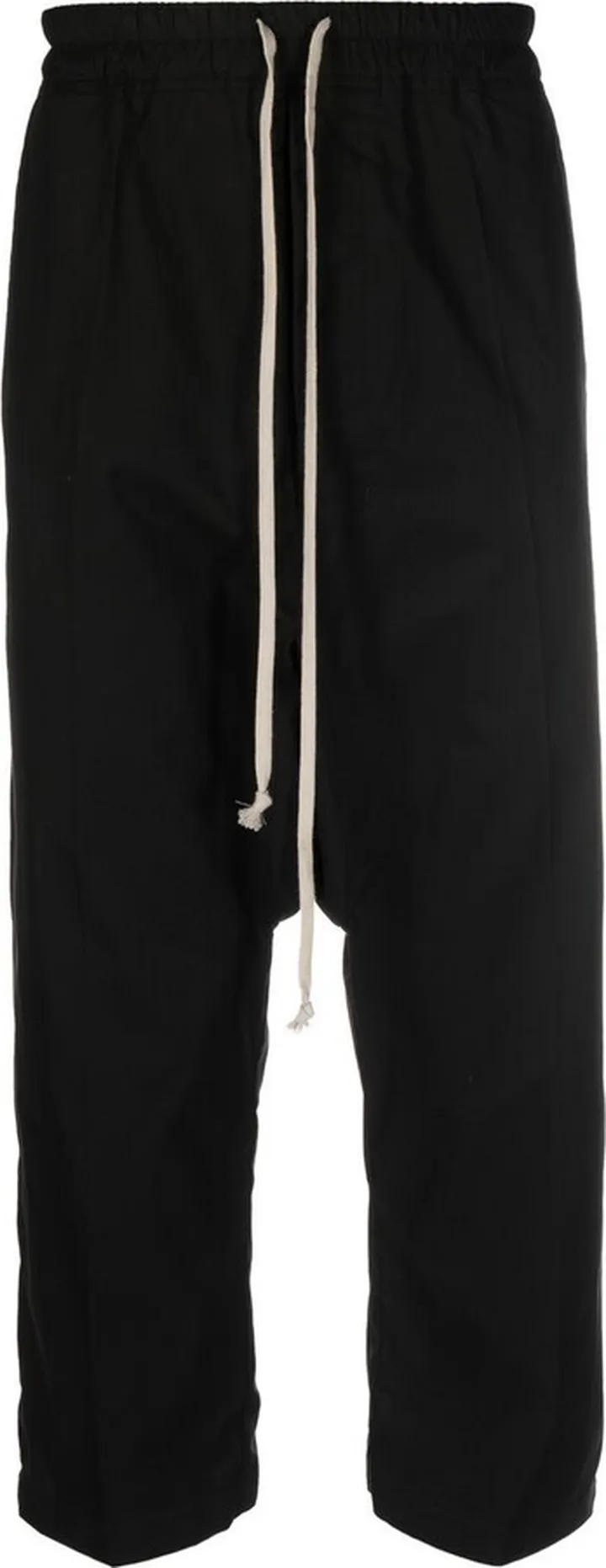 Cropped Drop-Crotch Trousers