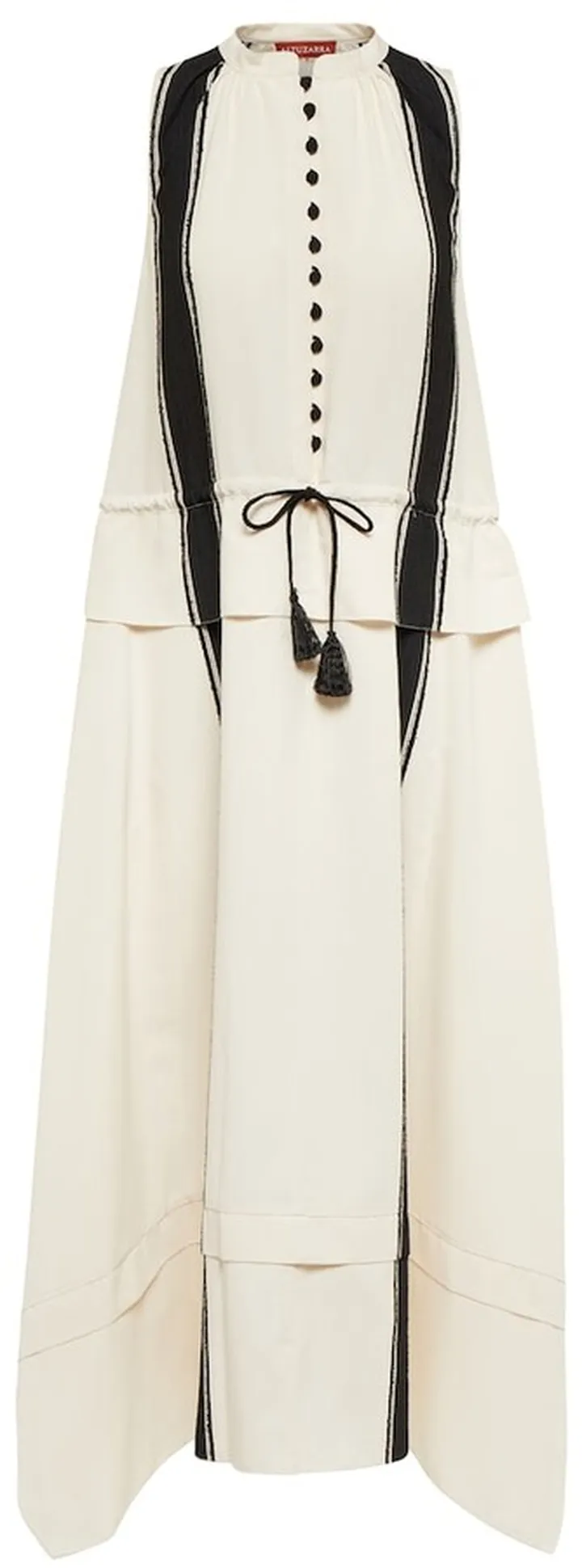 Penelope striped crepe midi dress