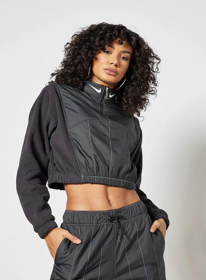 Sportswear Swoosh1/4-Zip Sweatshirt Black