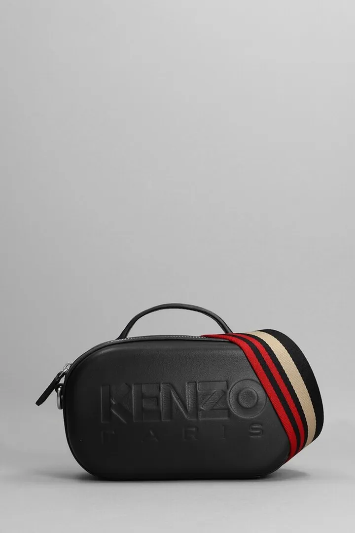 Hand Bag In Black Leather