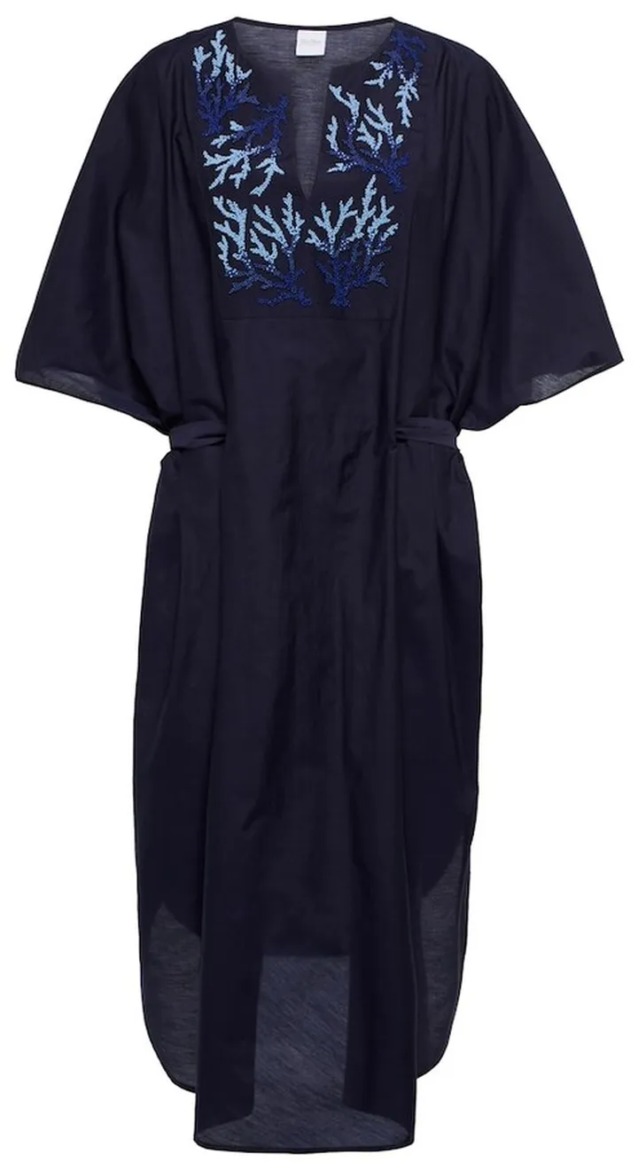 Cotton-blend kaftan