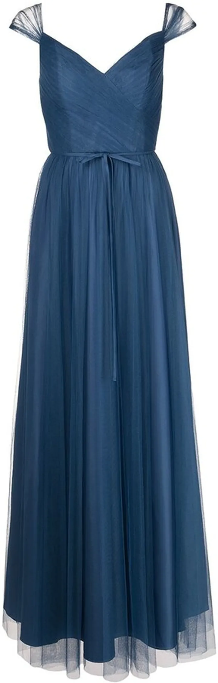 Gathered-Tulle Gown