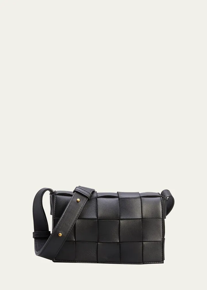 Cassette Intrecciato Lambskin Shoulder Bag