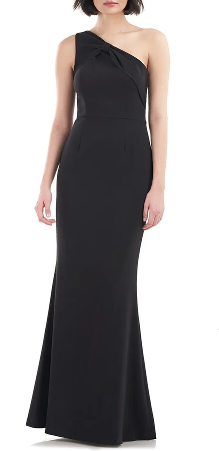 Lilah Bow Detail One-Shoulder Mermaid Gown