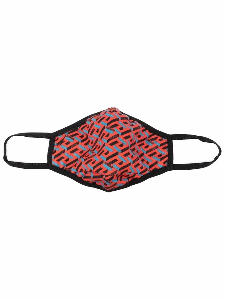 La Greca-print face mask