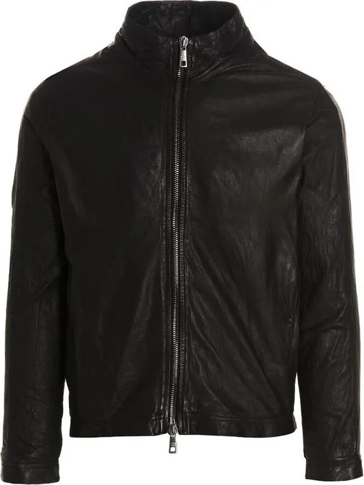 Leather Bomber Jacket