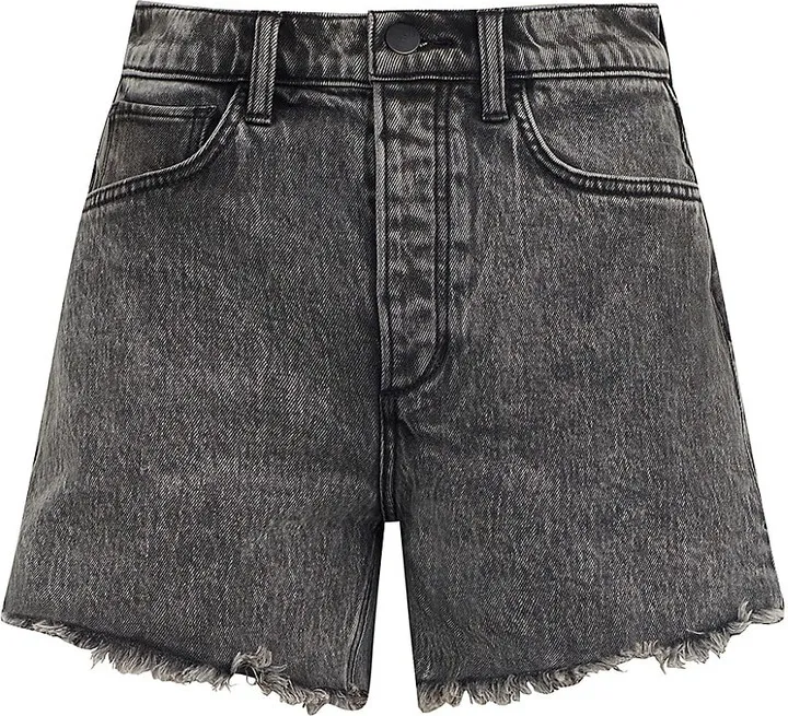 The Alex High-Rise Frayed Denim Shorts