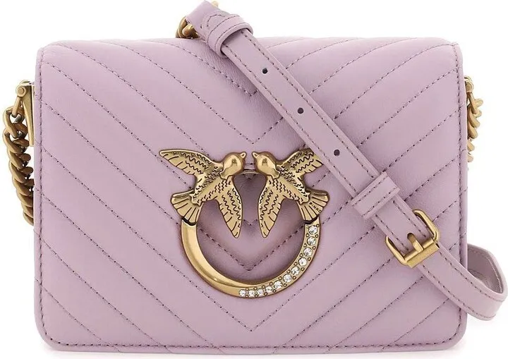 Love Birds Foldover Top Crossbody Bag