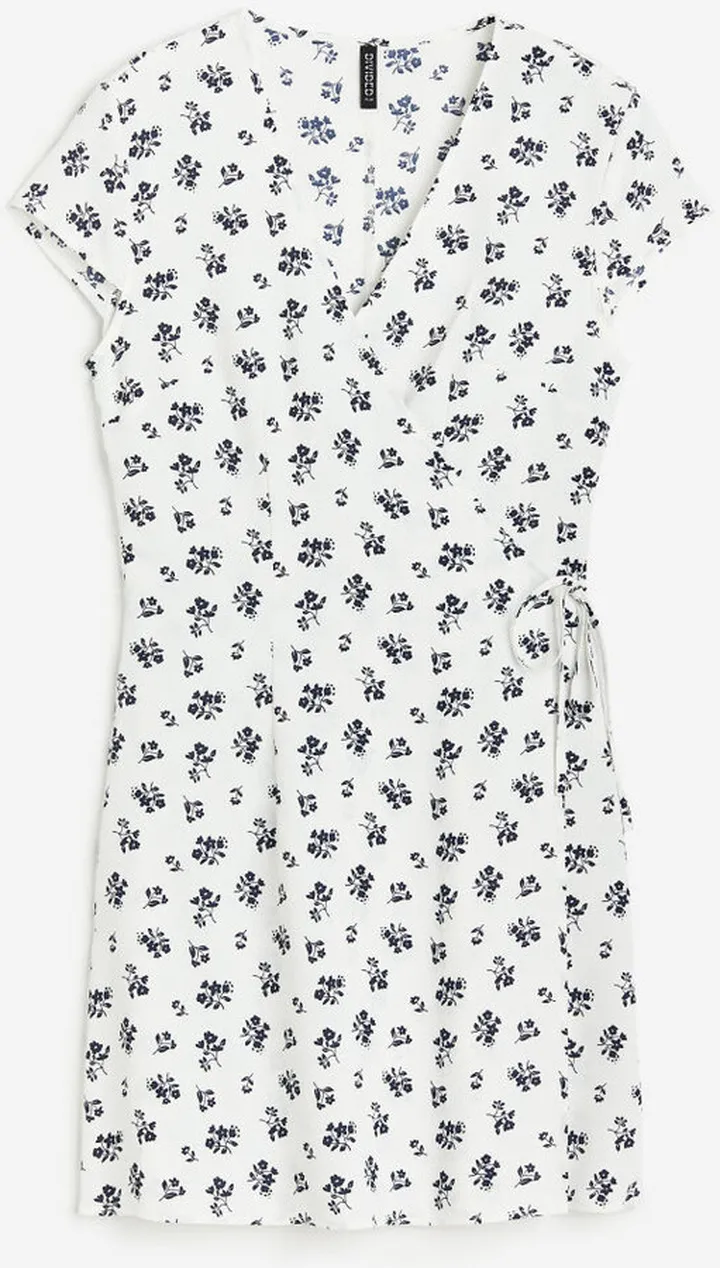 Crêped Wrap-front Dress