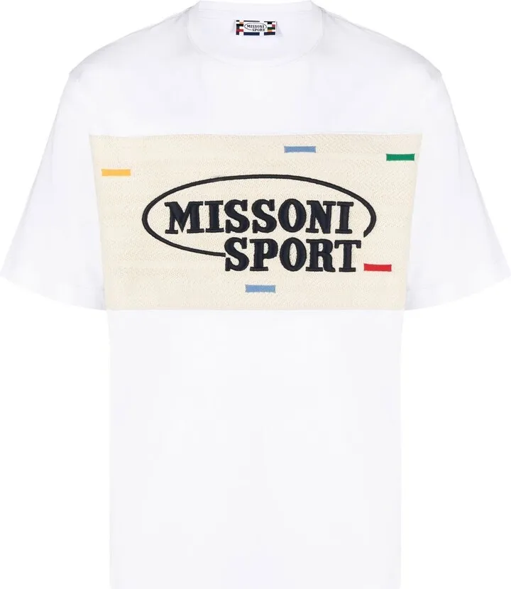 embroidered-logo cotton T-shirt