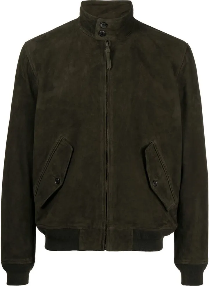 Barracuda suede bomber jacket