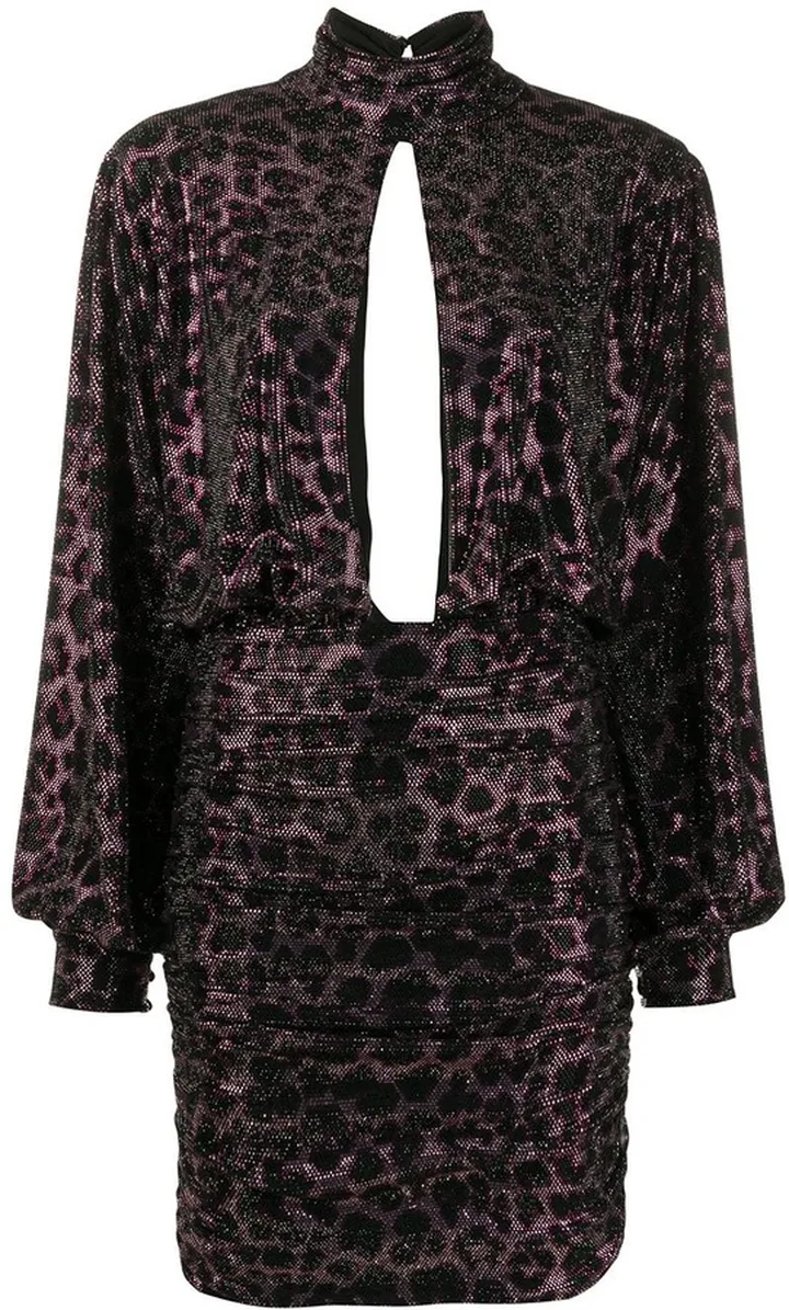 Metallic Print Dress
