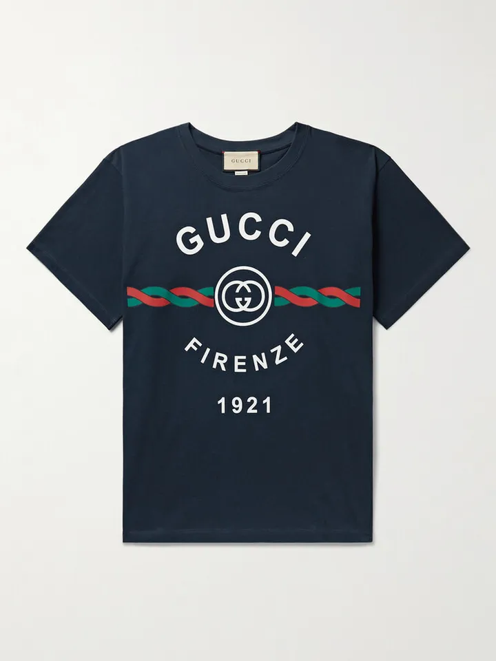 Printed Cotton-Jersey T-Shirt