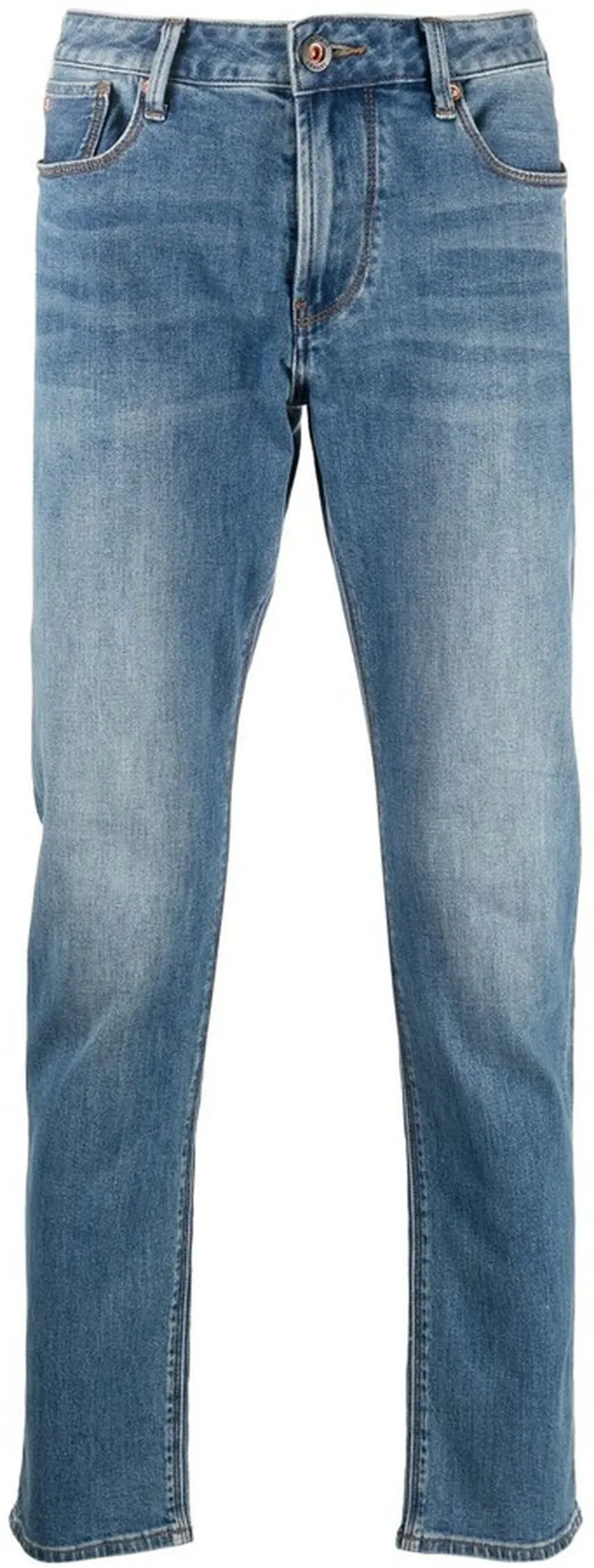 Mid-Rise Tapered Jeans