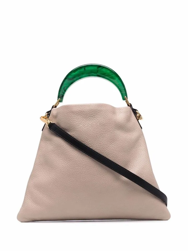 Pannier leather tote bag