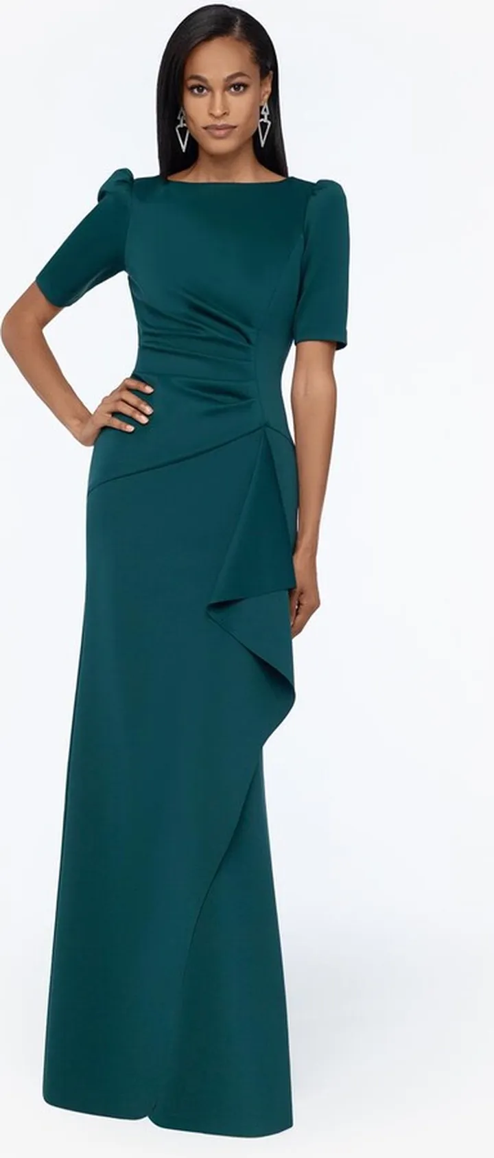 Scuba Side Ruched Dress