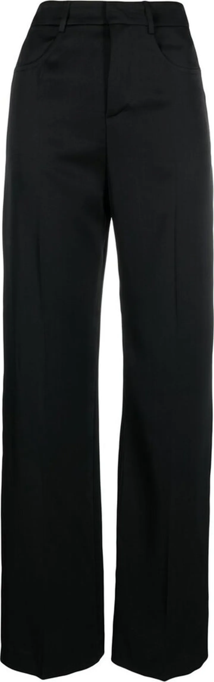Straight-Leg Cut Trousers