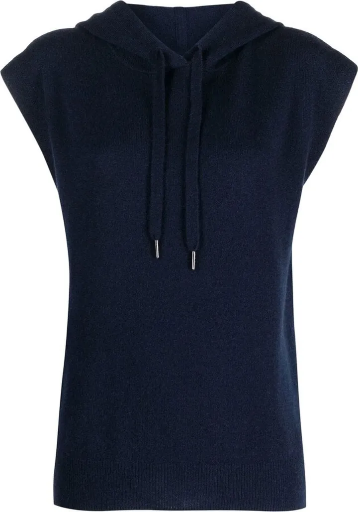 360 CASHMERE- Sleeveless Hooded Cashmere Pullover