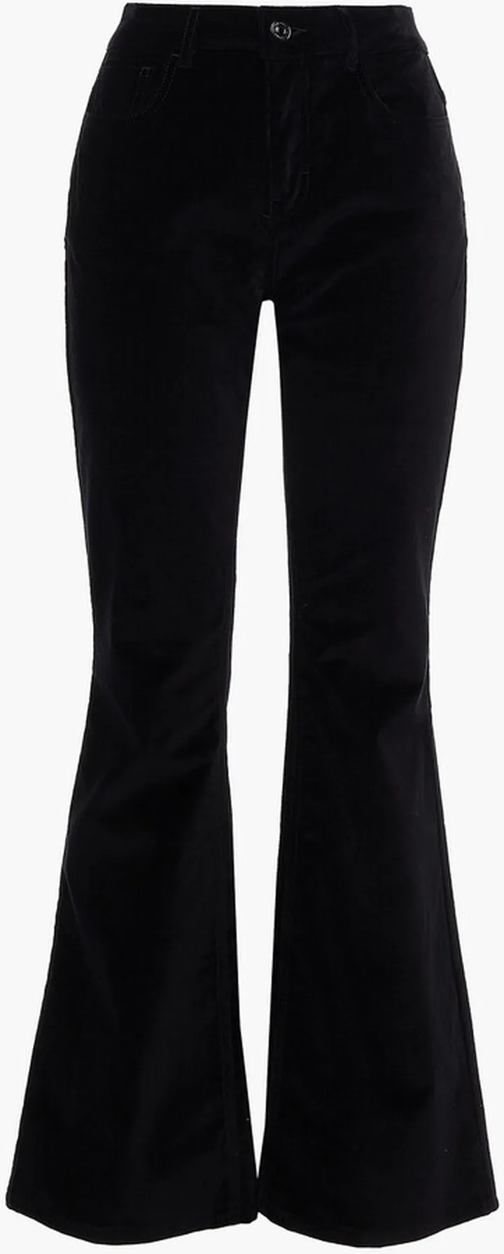 Pramy cotton-blend velvet flared pants