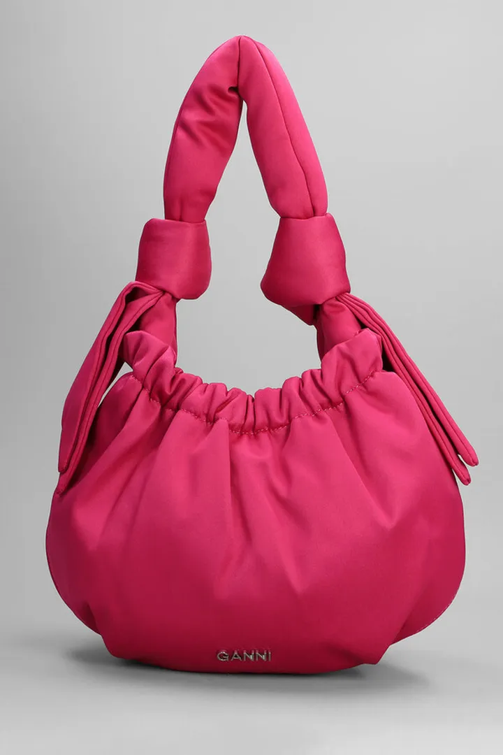 Hand Bag In Fuxia Polyester
