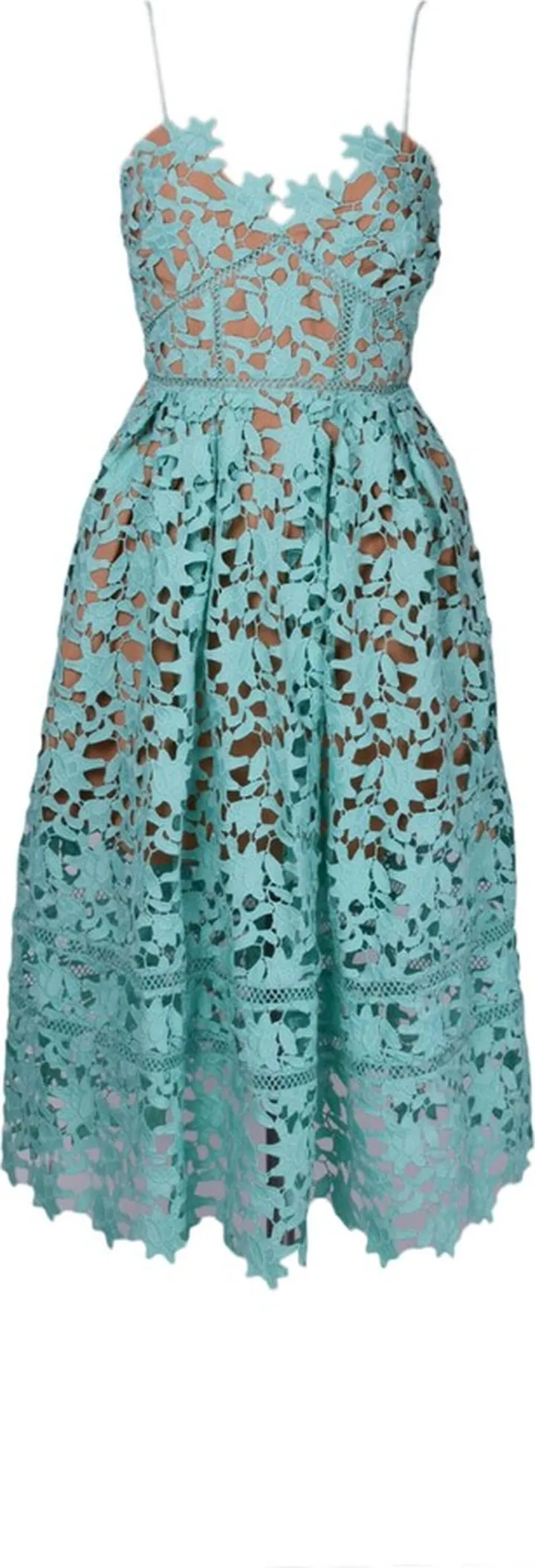Perforated Lace Dress