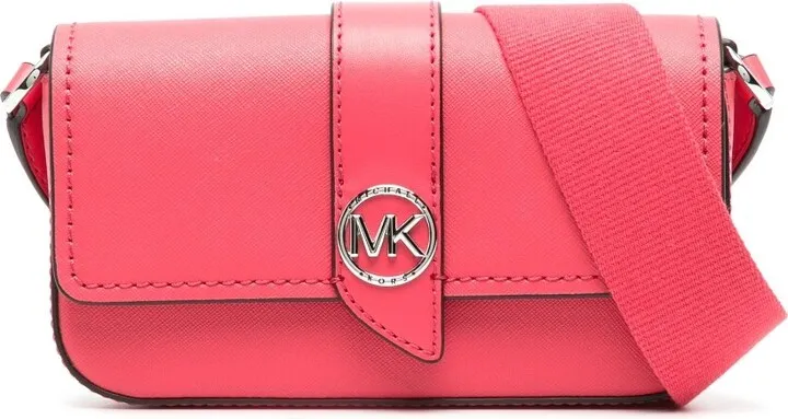 MICHAEL MICHAEL KORS- Greenwich Leather Crossbody Bag