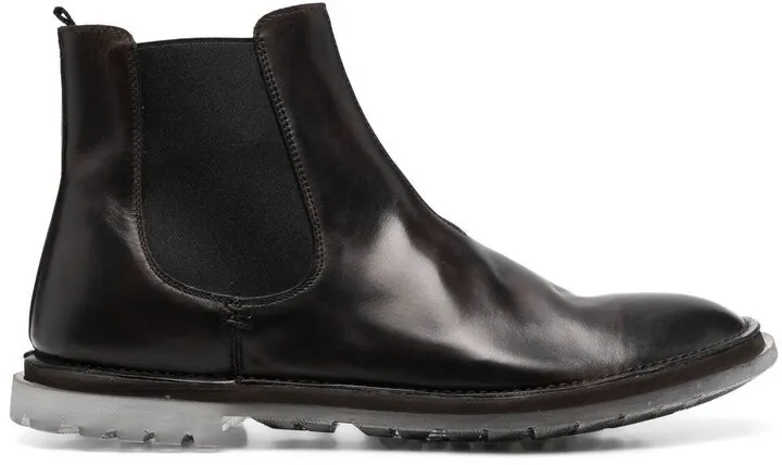 almond-toe Chelsea boots