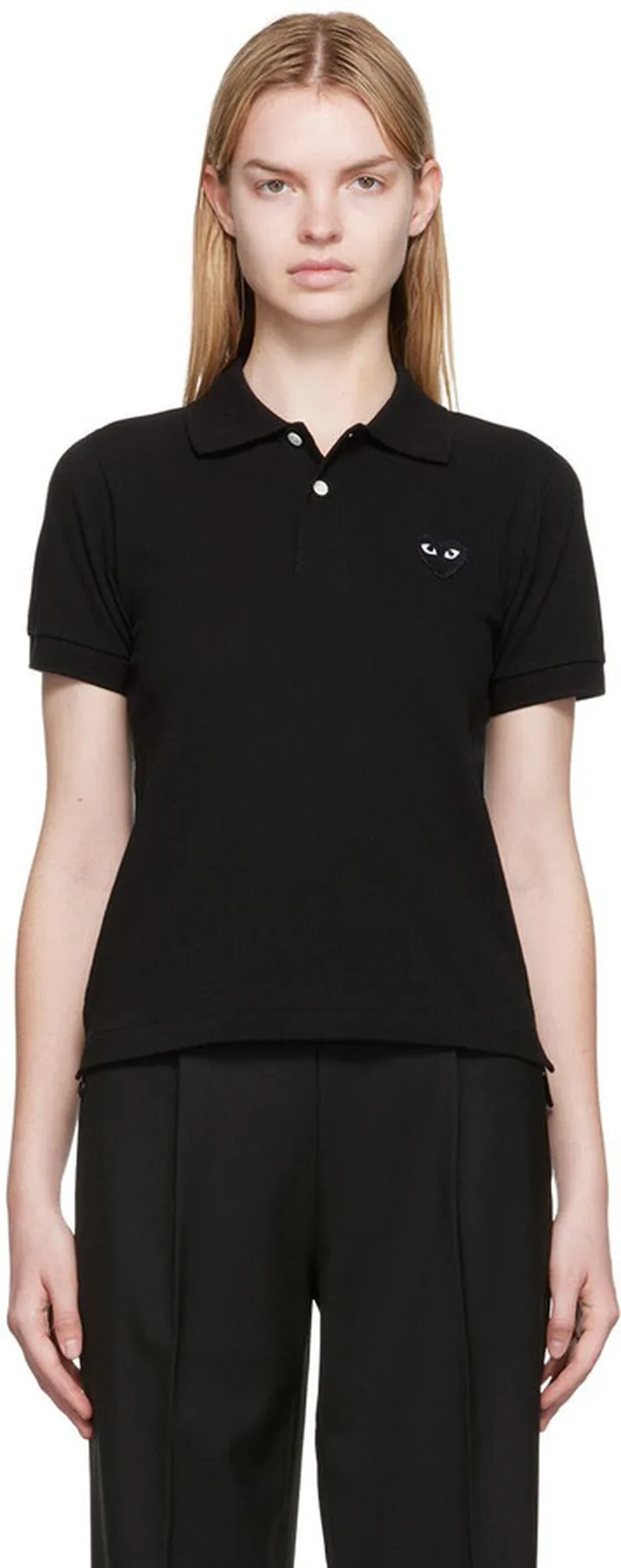 Comme des Garçons Play Black Heart Patch Polo