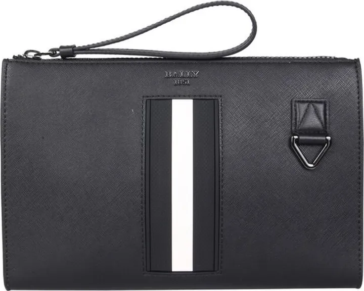 Bally Logo Plaque Wrist Strapped Clutch Bag