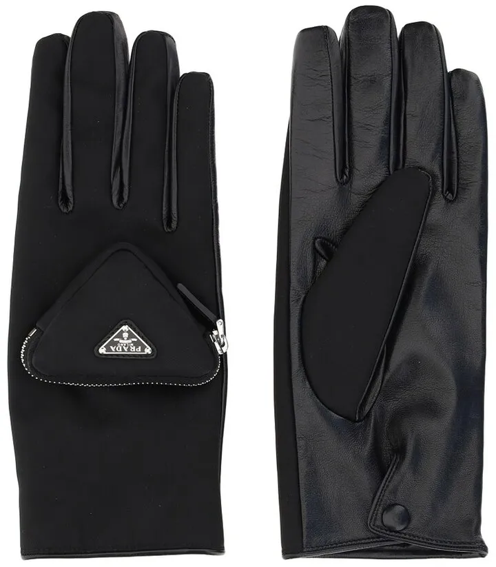Prada Re-Nylon Pouch Gloves