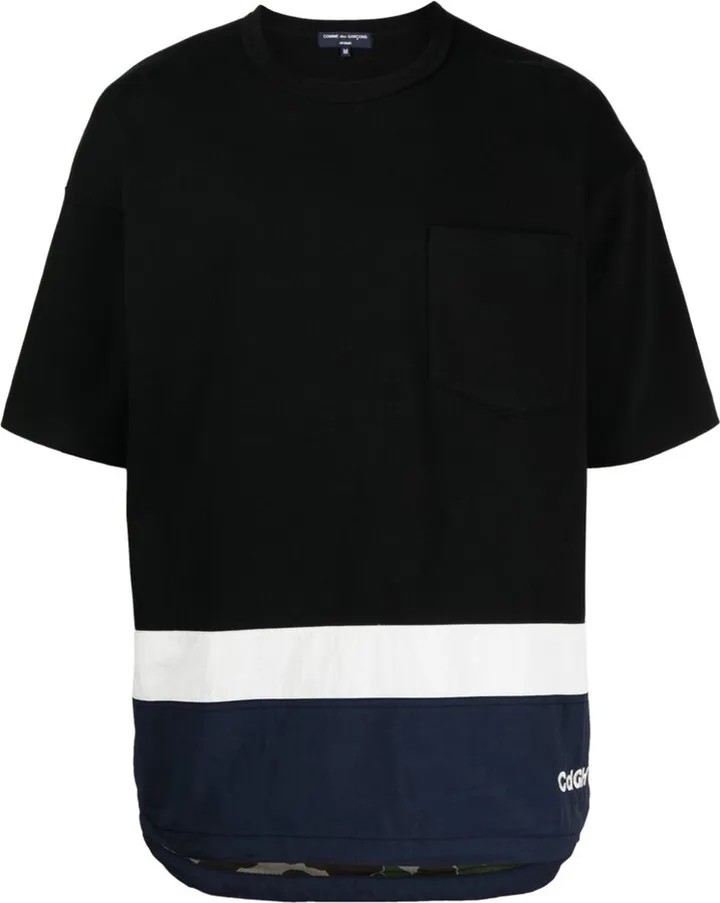 logo-print detail T-shirt