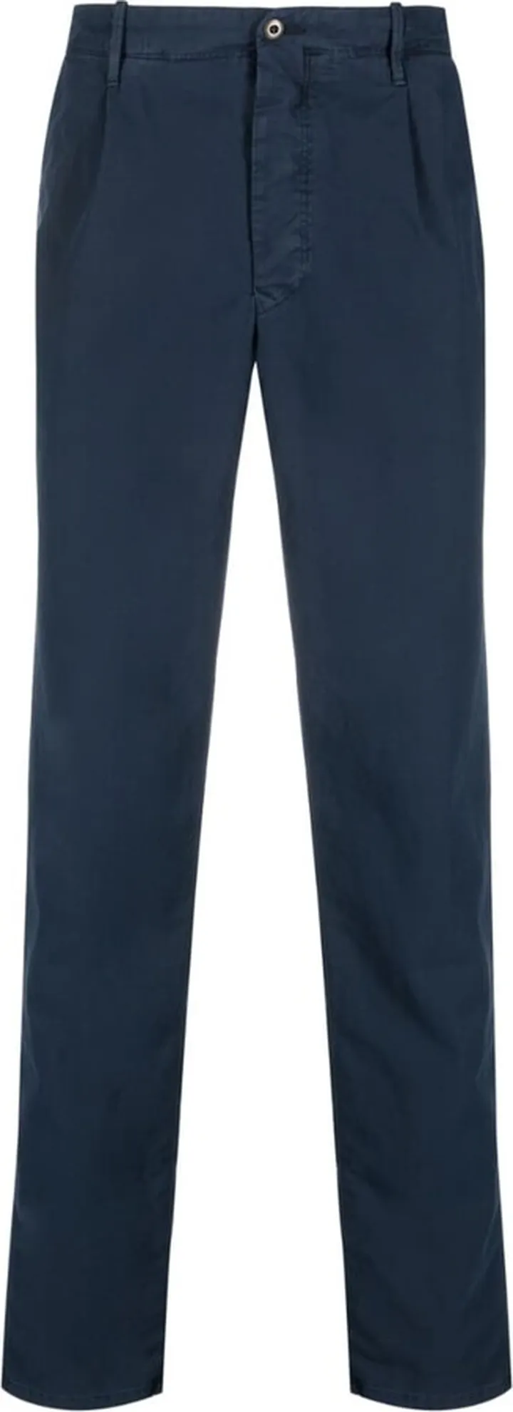 Pleat-Detail Straight-Leg Trousers