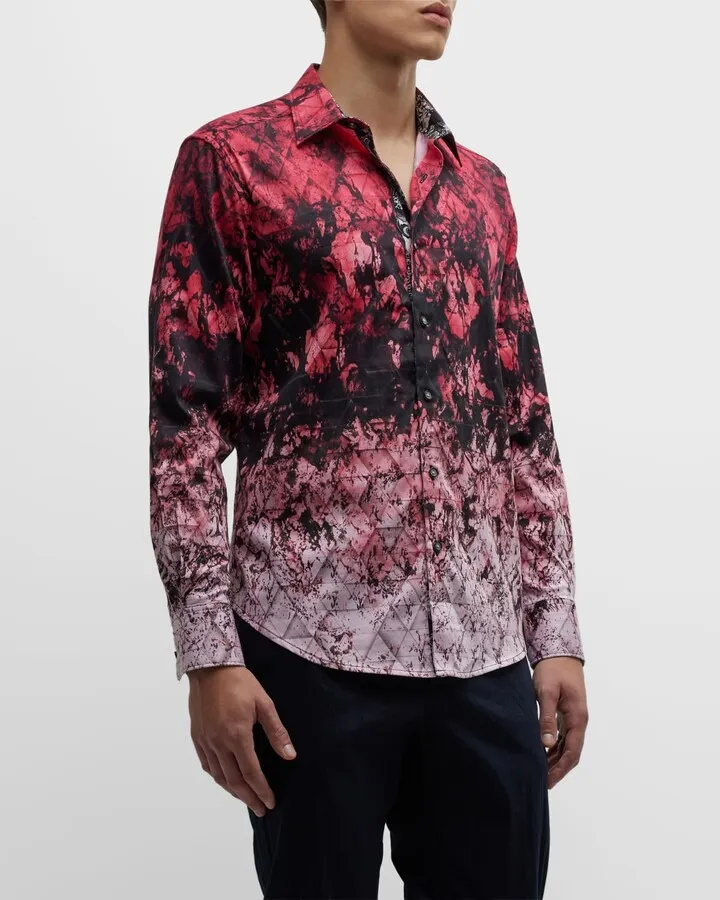 Men's Clinton Cotton-Stretch Sport Shirt