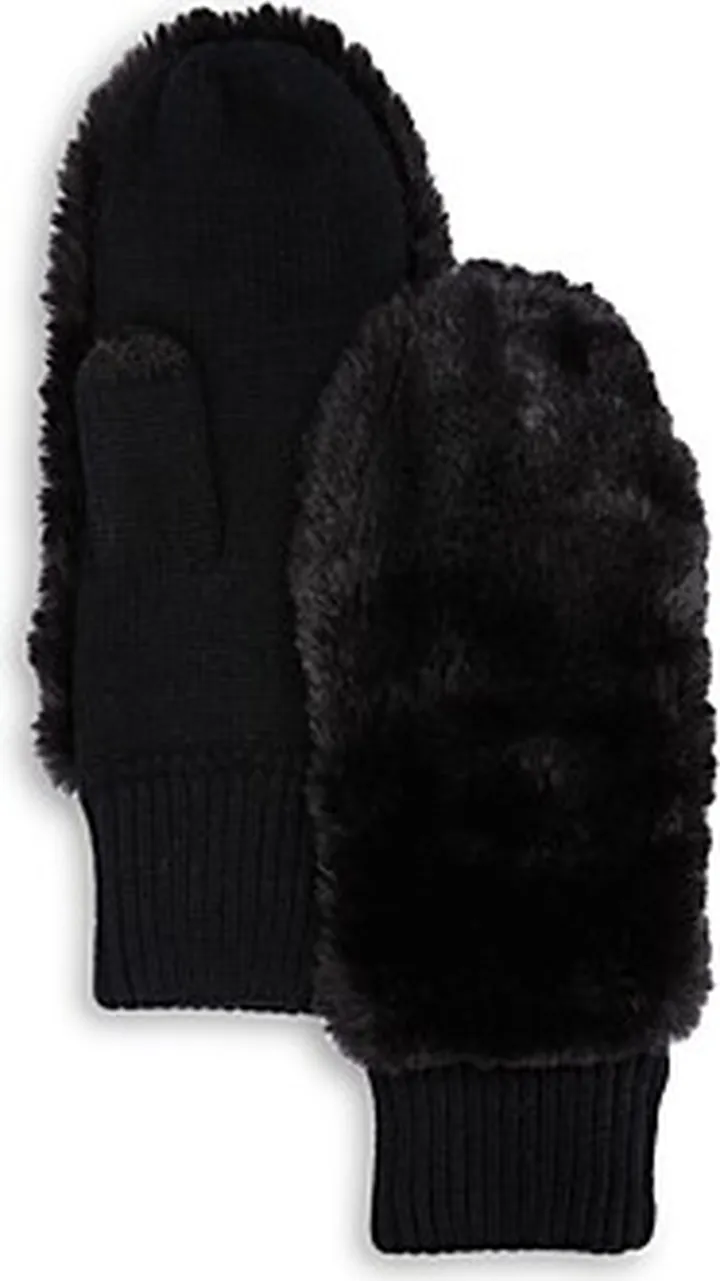 Echo Faux Fur Mittens