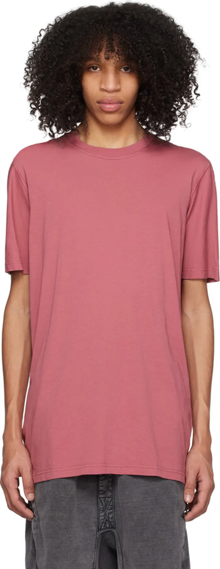 11 by Boris Bidjan Saberi Pink Garment-Dyed T-Shirt