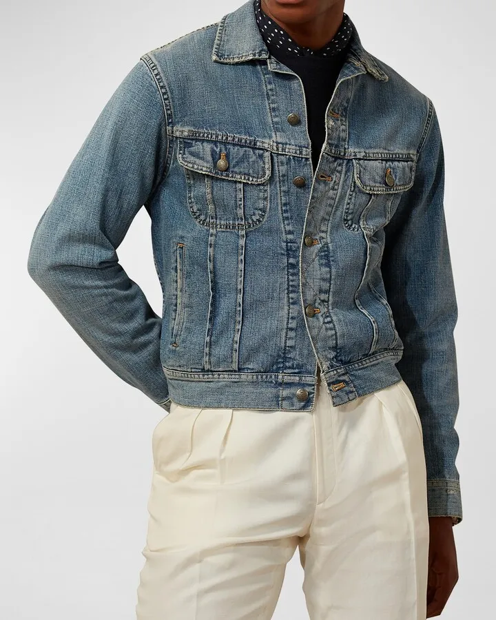 Men's Indigo Denim Trucker Jacket