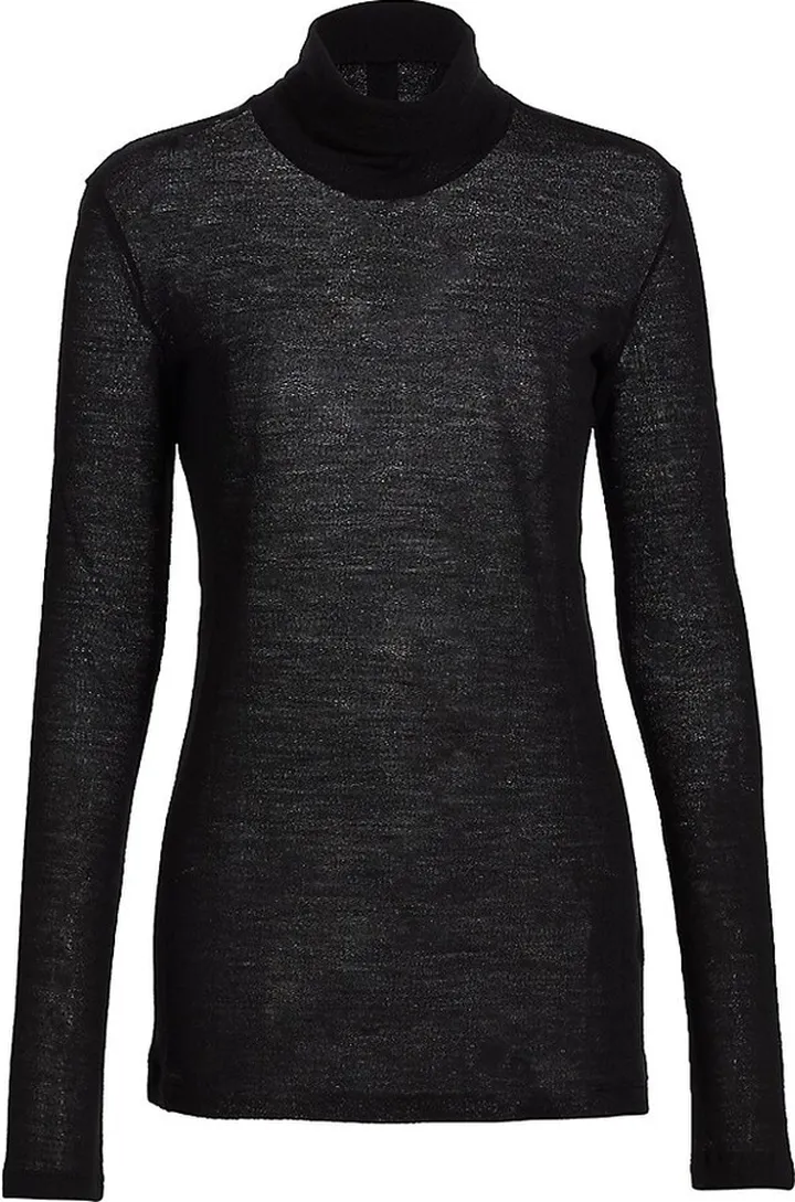 Monogram Turtleneck T-shirt In Wool Jersey